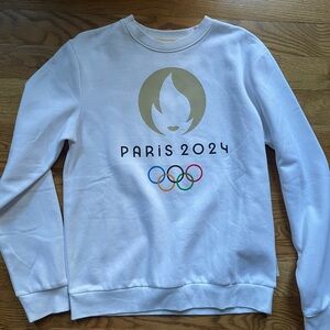 White Paris 2024 Olympics Sweatshirt